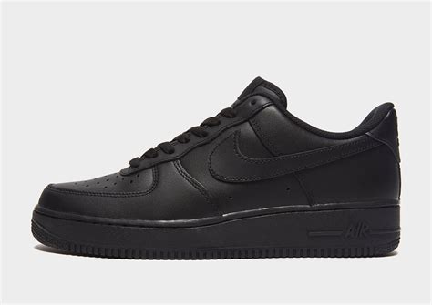 nike air force 1 zwart 43|black air force one shoes.